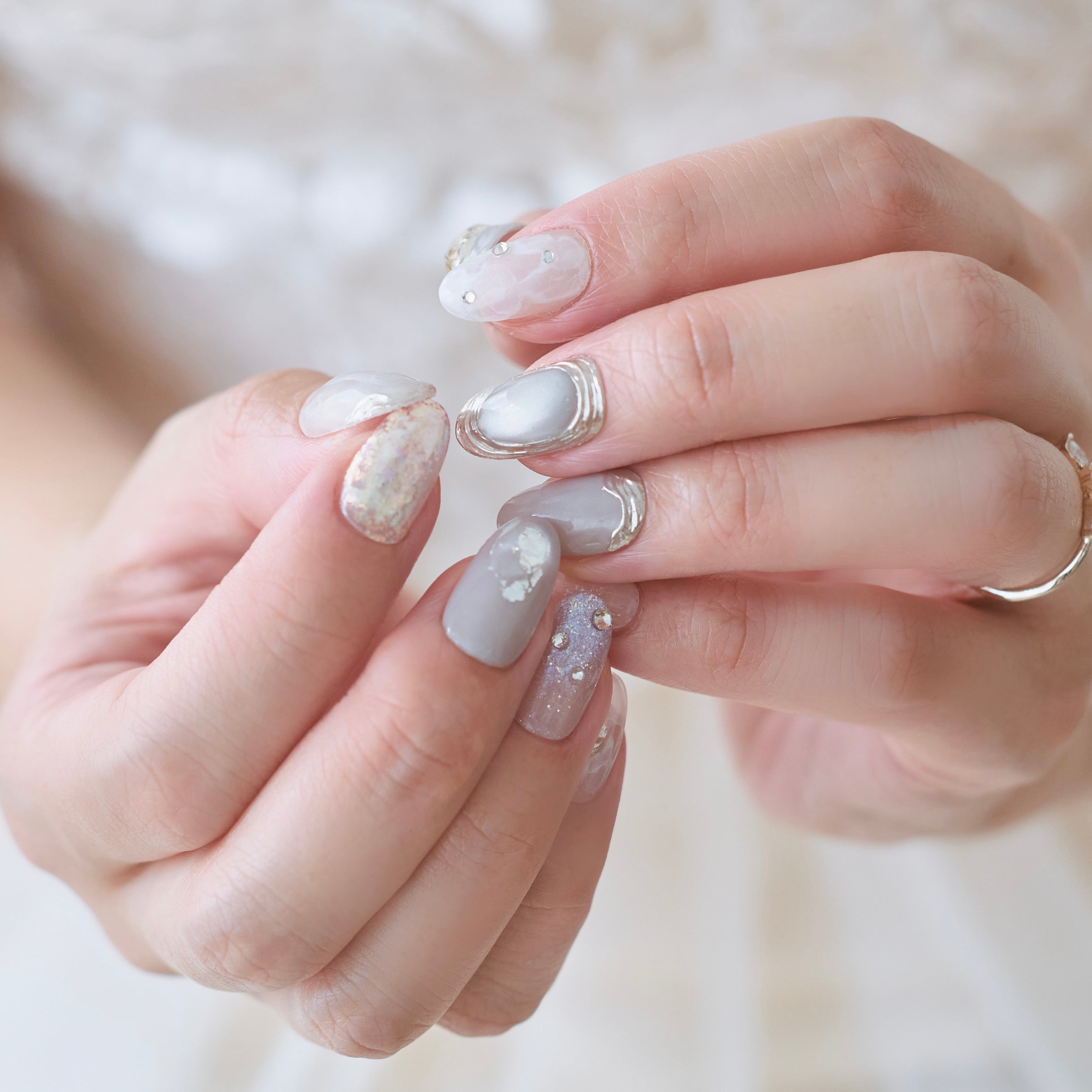 JEWEList ガラス製ネイルチップ5点セット JEWEList ガラス製ネイルチップ5点セット